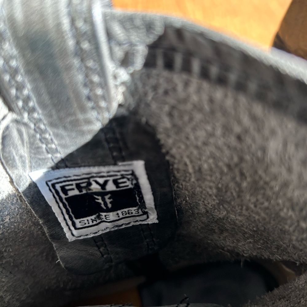 Grey Frye ankle harness boots, vintage